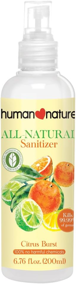 Human Nature 100% Natural, Triclosan-free Sanitizer in Citrus Burst Scent (6.76 fl oz)