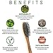Premium 100% Natural Organic Bamboo Toothbrush by Green Nature Goods (4-Pack) - Eco-Friendly Biodegradable and Ergonomic with Charcoal Infused Soft Bristles