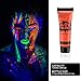 Ownest 6 Tubes UV Blacklight Glow Face & Body Paint Glow in The Dark Body Paint Face Paints -Safe, Washable and Non-Toxic,0.35 oz. Each Bottle
