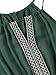 Romwe Women's Casual Embroidered Tape Detail Cami Romper Jumpsuit with Pockets Green M