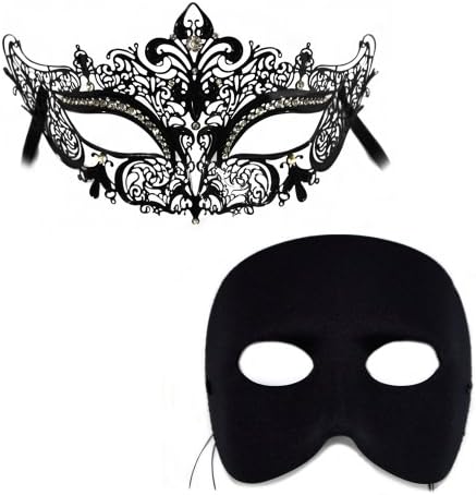 Simone-Casanova Laser Cut and Classic Masquerade Masks for a Couple