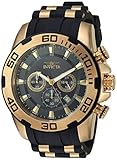 Invicta Men's 'Pro Diver' Quartz Stainless Steel and Silicone Casual Watch, Color:Two Tone (Model: 22344)