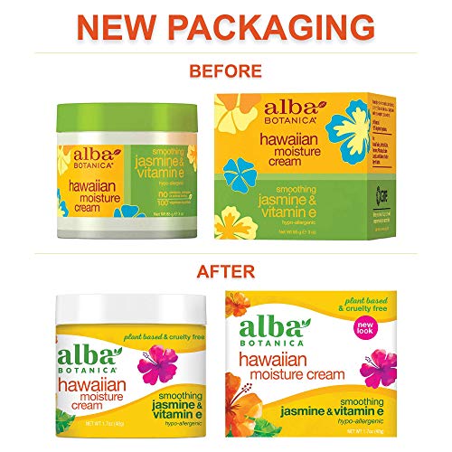 Alba Botanica Hawaiian Moisture Cream, Smoothing Jasmine & Vitamin E, 3 Oz - Image 2