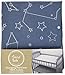 Galaxy Changing Pad Cover, Blue and White, 16x32 Inch (Pack of 1)