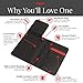 Leather Passport Holder Cover RFID Wallet With Travel Document Wing