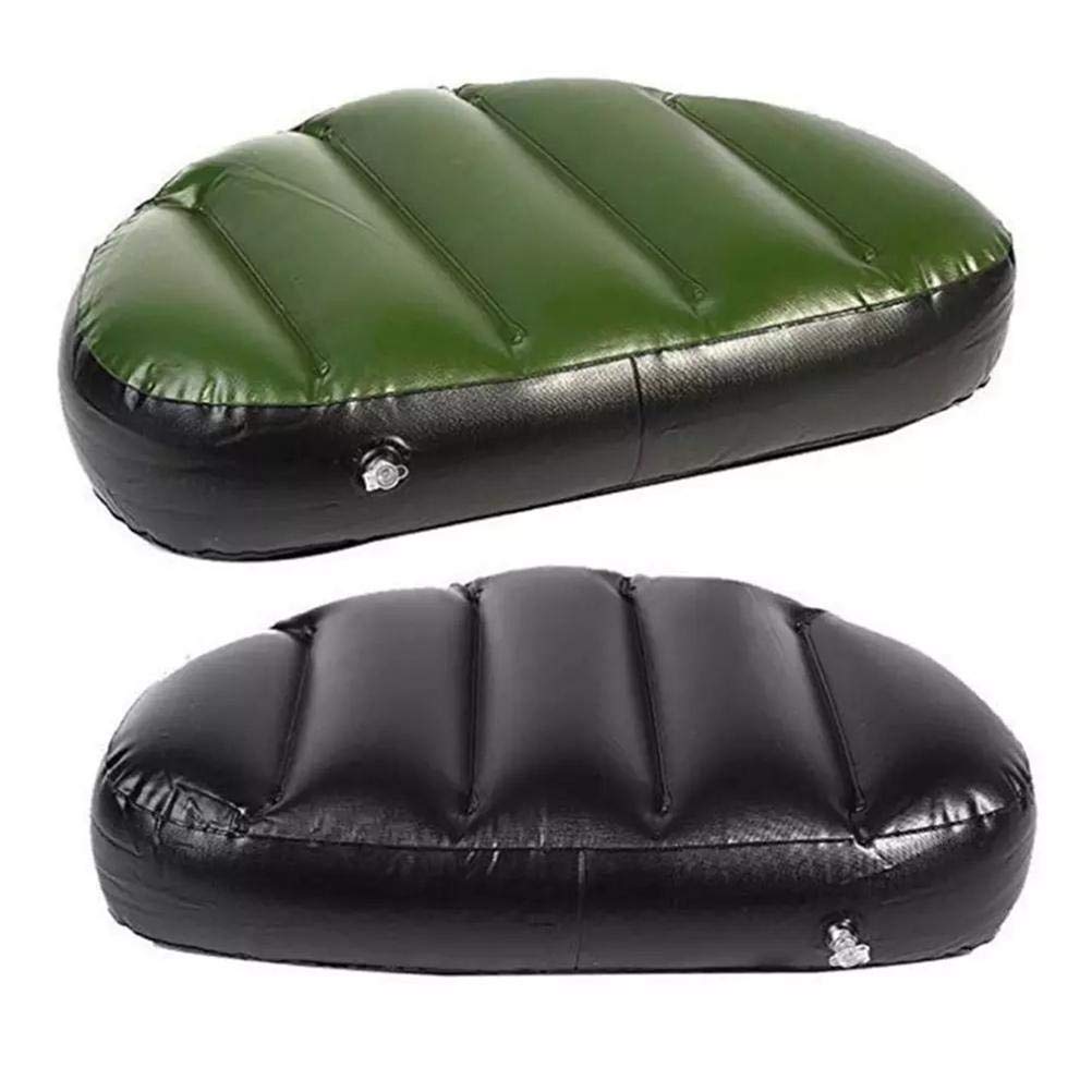 BSTCAR Inflatable Seat Cushion, Green, Inflatable Kayak Seat Cushion, Kayak Seat, PVC Boat Seats, Comfortable, Waterproof Seat Cushion for Outdoors, Camping, Fishing Boat