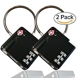 Luggage Locks - Search Alert - TSA Lock - Combination Luggage Lock - TSA Approved Luggage Locks - Luggage with Lock