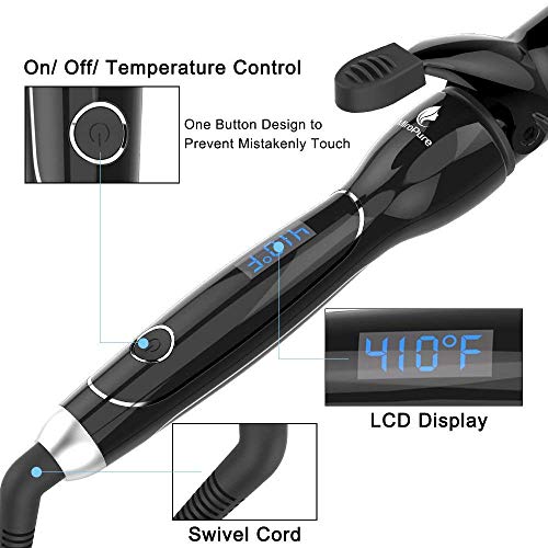 Curling-Iron-1-14-inch-Instant-Heat-with-Extra-Smooth-Tourmaline-Ceramic-Coating-6-Temperature-Settings-and-Dual-Voltage-Glove-Included
