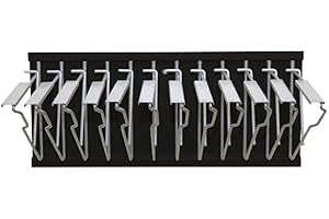 ADIR CORP. Adir Wall Mount Blueprint Rack - Blue Print Organizer, Poster Wall Mount Display, Map Storage Holder with 12 Pivot Brackets - Plan Rack for Office (Without Blueprint Clamps)