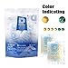 Dry & Dry 50 Gram [5 Packs] Orange Indicating(Orange to Dark Green) Mixed Silica Gel Packets - Food Safe Rechargeable Silica Packets Desiccants Silica Gel Packs Silica Gel Packets