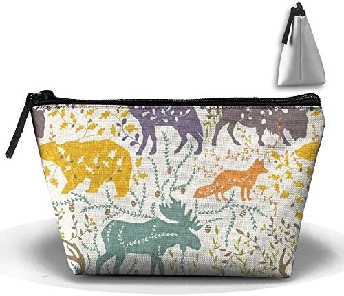CHC40 Bucketfeet Mountain Animals Toiletry Bag-Portable Travel Organizer Cosmetic Make Up Bag Case For Women Men Shaving Kit With Hanging Hook For Vacation