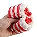 MyMei Squishy Slow Rising Toy Stress Reliever Strawberry Cake Hand Wrist Toy (Coffee)