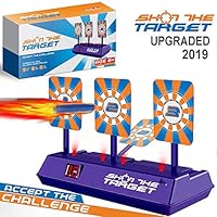 Suibety Shooting Digital Target for Nerf Guns Blaster N-Strike Elite Mega Rival Kids Electric Scoring Auto Reset Targets Toys for Boys and Girls