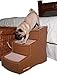 Pet Gear Easy Step III Pet Stairs, 3-step/for cats and dogs up to 150-pounds, Large, Cocoa