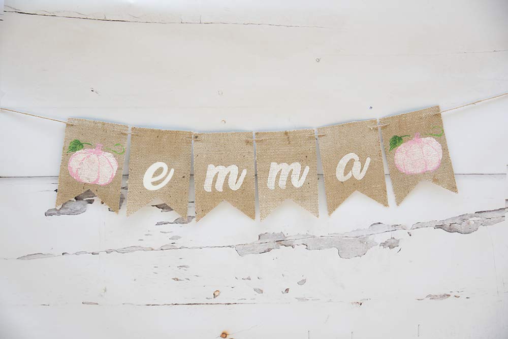 Amazon Com Pink Pumpkin Personalized Banner Fall Birthday Party