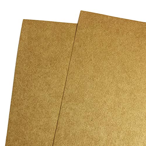 4 Sheets+Brown+Kraft+Cardstock+inches