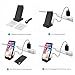 Fast Wireless Charger, Wireless Charger with Cooling Fan Stand Pad Mat Wireless Charger for iPhone Xs Max Xr X 8 Plus, Samsung Galaxy S10 S10E S9 Note 8 5 S8 Plus S7 S6 Edge Plus, No AC Adapter