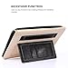 iPad Air 2 Case, TabPow All-in-One - Premium PU Leather Smart Case Cover with Card Slots, Kickstand, Elastic Hand Strap Grip for iPad Air 2 (2014 Edition) - Black