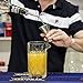 Trendy Bartender Professional 18 Ounce Yarai Mixing Glass Set – Includes Strainer, Jigger, and 2 Bottle Pourer Spouts – Heavy-Duty Bar Mixing Glass for Expert Bartending