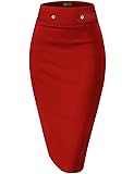 Hybrid & Company Womens Pencil Skirt Premium Nylon