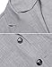 Daupanzees Mens Casual Two Button Suits Lapel Blazer Jacket Lightweight Sport Coat (Gray M)