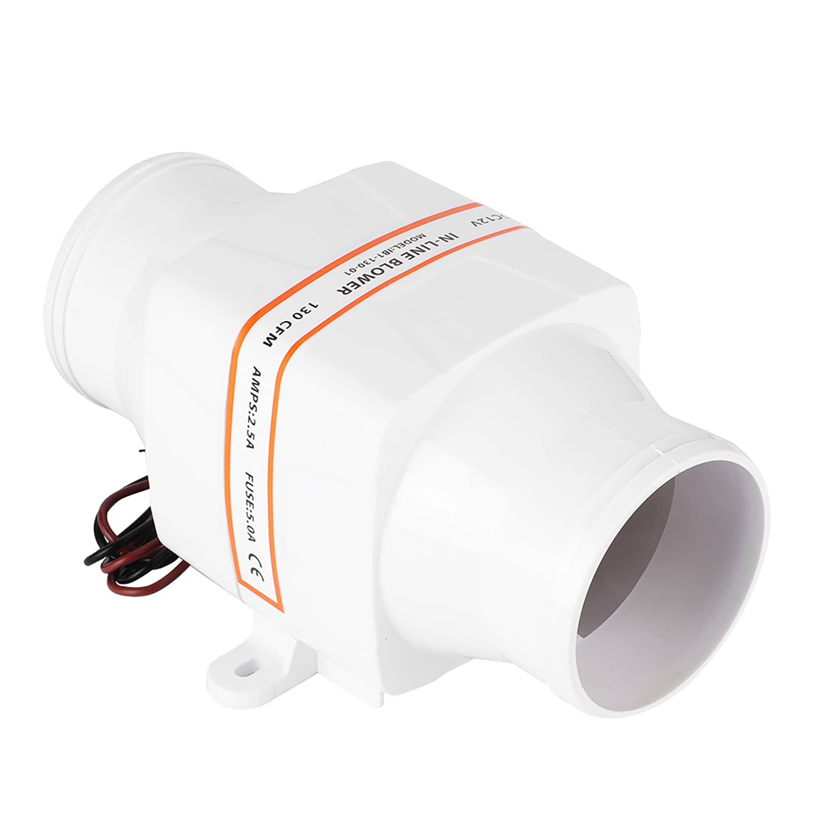 Air Blower Fan, Durable 12V 24V Marine Bilge Air Blower for Yacht for Boat (12V)