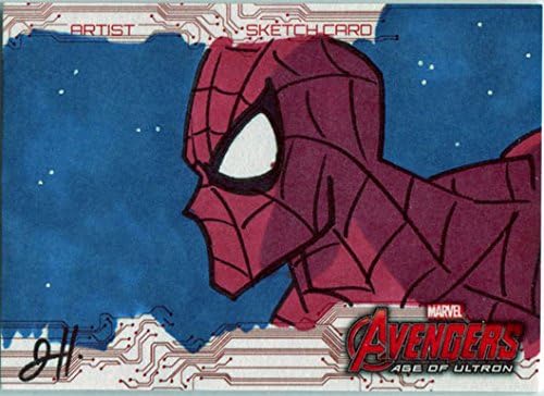 Marvel Avengers Age Of Ultron Art Sketch Card By Joe Hogan Of Spiderman At Amazon S Entertainment Collectibles Store