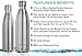 Cayman Fitness Insulated Stainless Steel Water Bottle - 17 oz