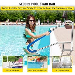 VEVOR Pool Rail 55x32 Pool Railing 304 Stainless
