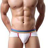Astarin Mens Rainbow Low Rise Modal Cotton Underwear Trunks Briefs Pack
