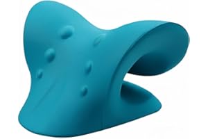 FUSION PAIN SOLUTIONS Cervical Neck Stretcher Neck Hump Corrector & Cervical Traction Device for TMJ Pain Relief, Shoulder Relaxer, Posture Aid & Spine Alignment Support – Chiropractic Pillow