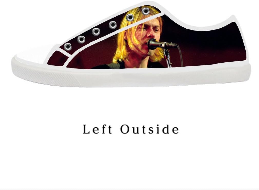 Custom Kurt Cobain Nirvana Rock Band Women's Canvas Shoes Fashion Shoes for Women