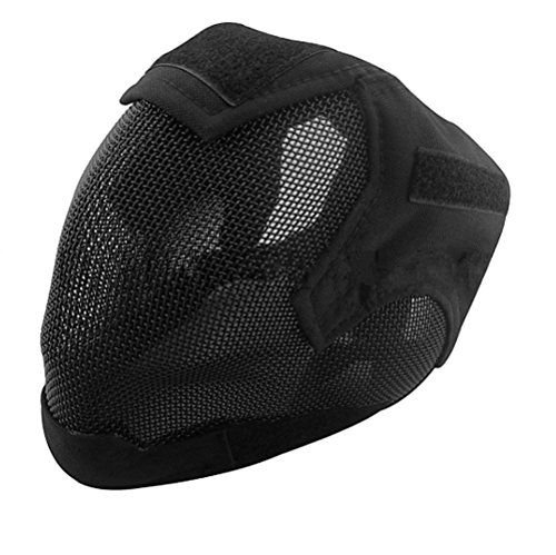Airsoft Steel Mesh Mask, Full Face Protective Mask for Tactical Game /Military Paintball Game/Cosplay/Fencing by TuoP - Thumbnail 4