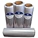 18" Stretch Film/Wrap 1500 feet 7 Layers 80 Gauge Industrial Strength up to 800% Stretch 20 Microns Clear Cling Durable Adhering Packing Moving Packaging Heavy Duty Shrink Film Box of 4 primary