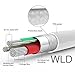 WLD Original OEM Lightning iPhone Charger Lightning Cable 3.3ft By WLD -[MFi Certified] Series - Sync & Charging Cord for iPhone 7 Plus 6S Plus 6 Plus SE 5S 5C 5, iPad 2 3 4 Mini Air Pro, iPod
