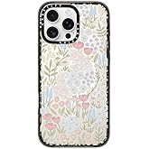 CASETiFY Impact Case for iPhone 16 Pro Max [Slim / 8.2 ft. 4X Military Grade Drop Protection/Compatible with Magsafe] - Eleanor - Clear Black