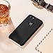 Silicone Apple iPhone 7 Case, Soft, Slim Fit (Black Color) ROKIO [ Liquid Silicone Gel Rubber Case ] Built-in metal Plate, Hard Back Cover (4.7 Inch)