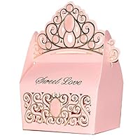 25 Princess Favor Boxes, Princess Birthday Favor Gift Boxes