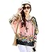 HP95(TM) Women's Bohemian Style Batwing Sleeve Chiffon Beach Loose Shirt (C)