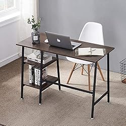 VECELO Writing Computer Study Desk with 2 Tier