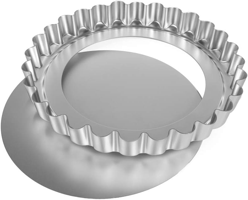 Silverwood 11" Loose Base Deep Fluted Flan Tin