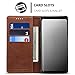 Wallet Case Compatible Samsung Galaxy S10 Plus (2019), Magnetic Stand View Premium PU Leather Flip Cover Purse Folio Case [Kickstand Feature] ID & Credit Card Slots Pockets for S10+ 6.4 inch Brown