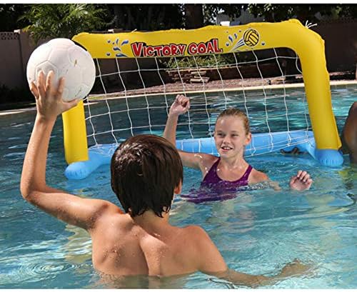 Inflatable Swim Pool Football Goal Basketball Game Water Sports Swim Pool Float Children Party Game Toy Water Accessory Handball
