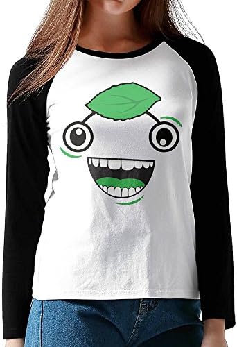 LOVEGIFTTO Womens Guava Juice Logo O-Neck Long Sleeve Raglan Tee Shirt Small