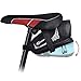 TOPTREK Bike Saddle Bag Outdoor Water Resistant Bike Bags Under Seat with Expandable Capacity and Waterproof Zipper Bicycle Seat Bag for Foldable/Road/Mountain Bike