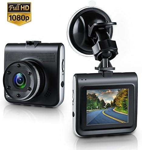 Dash Cam, Bekhic Mini Dash Camera for Cars with FHD 1080P, 2.2" LCD, 170 Degree Wide-Angle View Lens, G-Sensor, Loop Recording, Great Night Vision