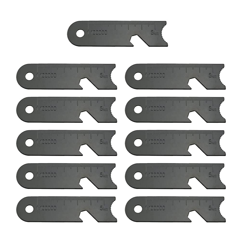 Eowppue 10 Pcs Flint Scrapers - Durable Ferro Rods with Integrated Bottle Openers, Survival Gear for Camping, Hiking | Reliable Flint Scrapers