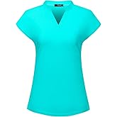 Vidusou Golf Shirts for Women Polo Tennis Shirts Sport T-Shirts Workout Tops