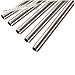 Stainless Steel Straws - Set of 5 Wide Metal Smoothie Straws with Cleaning Brush