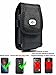 CAT S31 Premium Heavy Duty Black Vertical Rugged Carrying Case Holster with Metal Belt Clip & Belt Loops